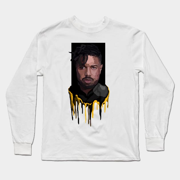 Killmonger - Dripping Gold Long Sleeve T-Shirt by lsjordan